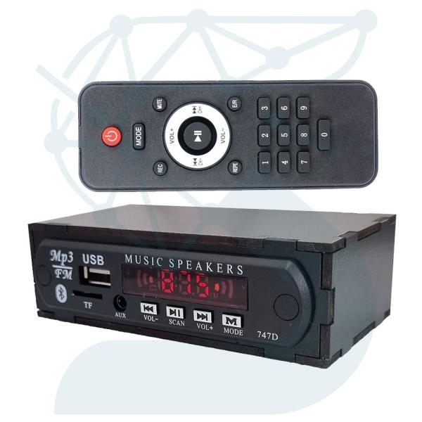 ماژول MP3 پلیر 12V بلوتوثی باکس دار با کنترل بزرگ