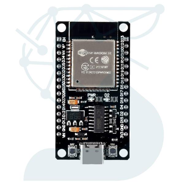 برد توسعه ESP32-WROOM مدل 30 پایه با چیپ CH340G