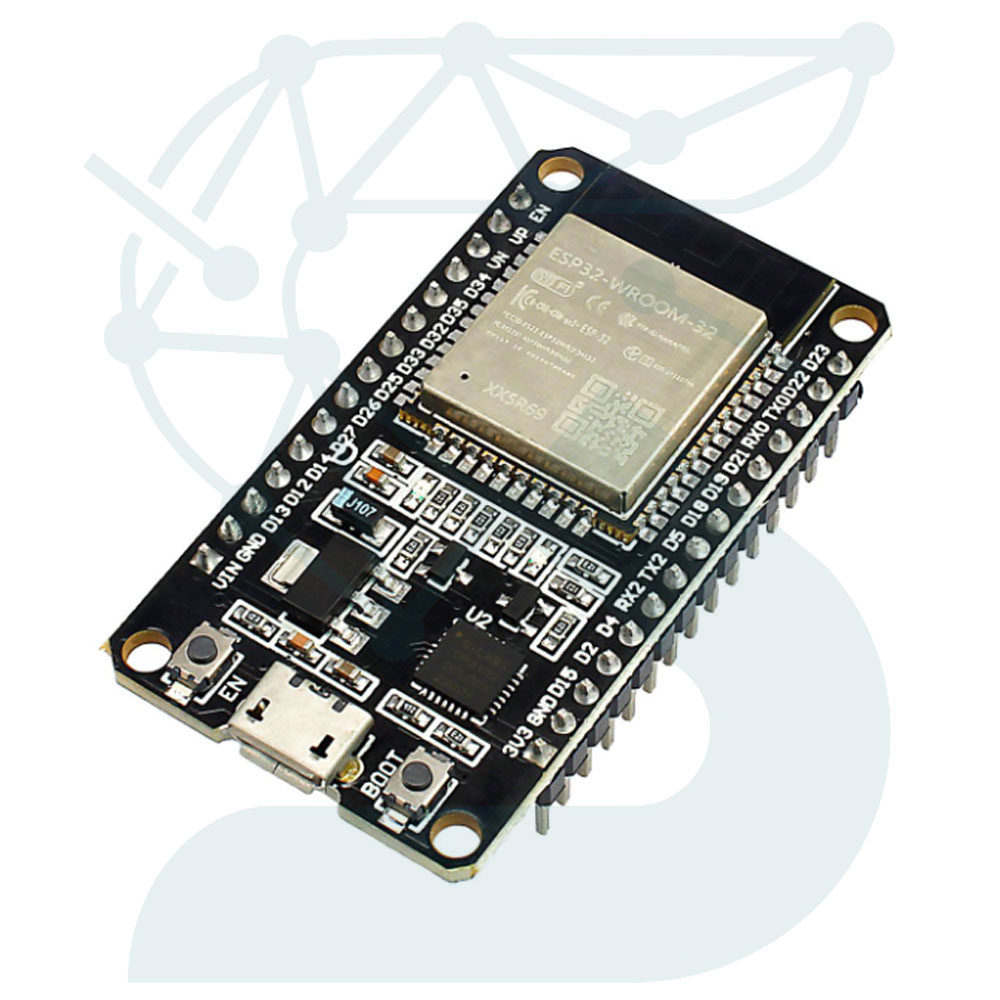 برد توسعه ESP32-WROOM مدل 30 پایه با چیپ CP2102