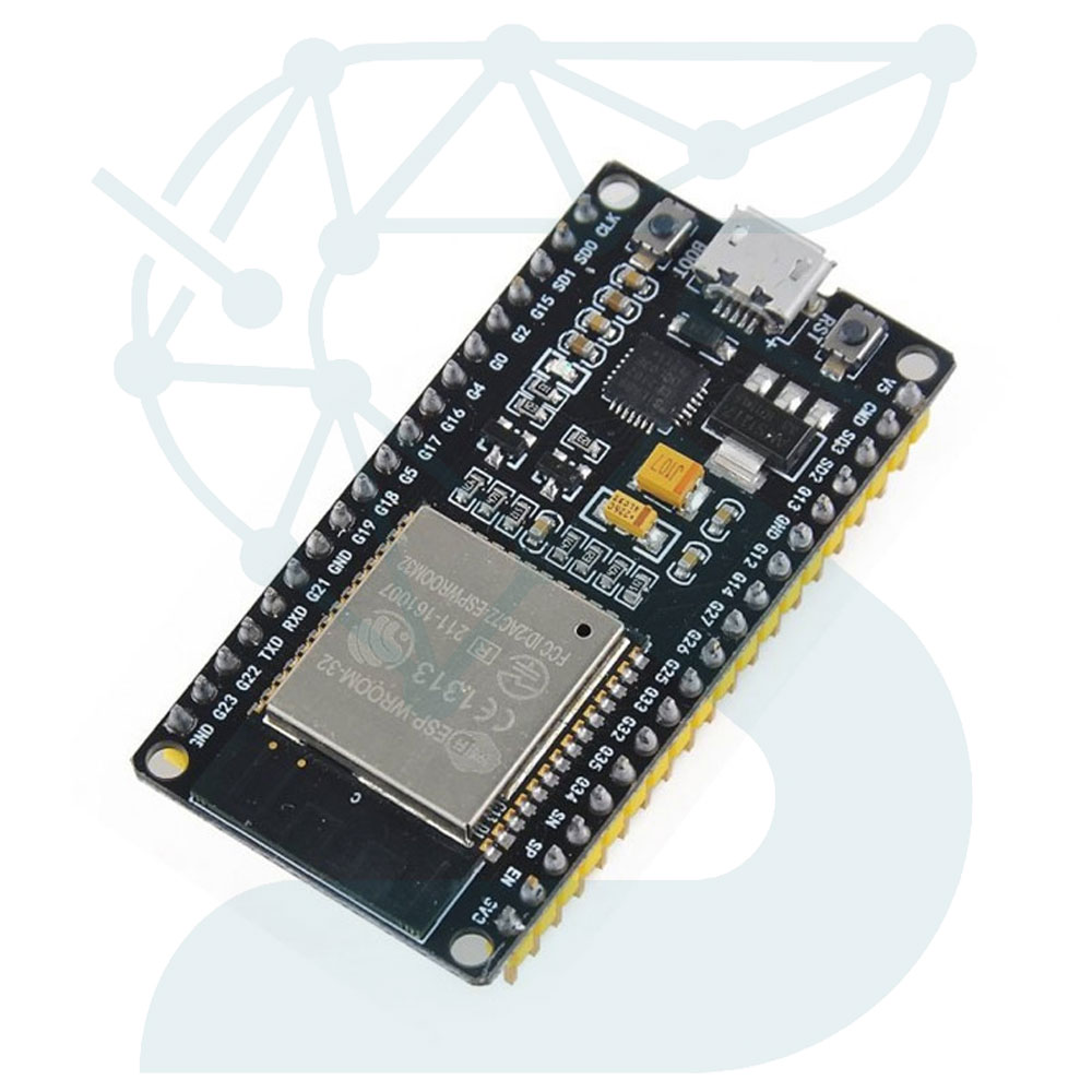 برد توسعه ESP32-WROOM مدل 38 پایه با چیپ CP2102